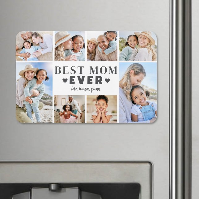Best Mum Photo Collage Magnet (Best Mom Photo Collage Magnet)