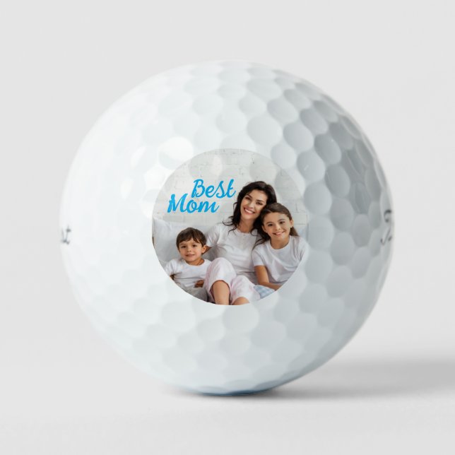 Best Mum Photo Golf Balls (Front)