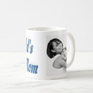 Best Mum photo sea blue text Coffee Mug