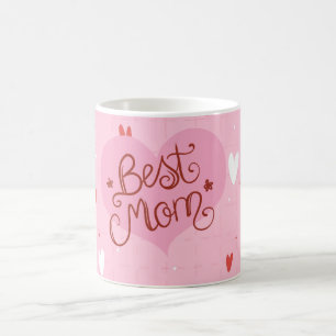 Best Mum Pink Heart Mug