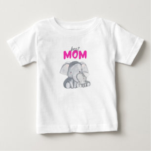 Best Mum Printed Modern White baby tshirt 