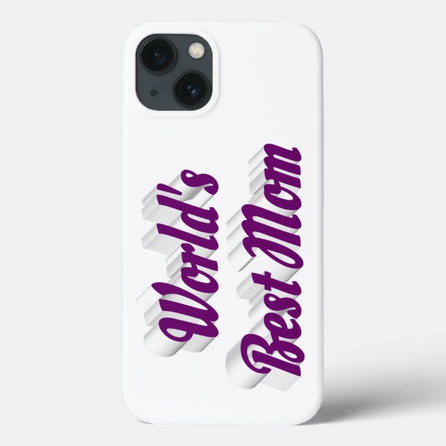 Best Mum purple text Case-Mate iPhone Case (Back)