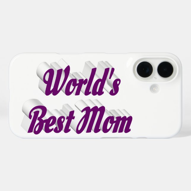 Best Mum purple text Case-Mate iPhone Case (Back (Horizontal))
