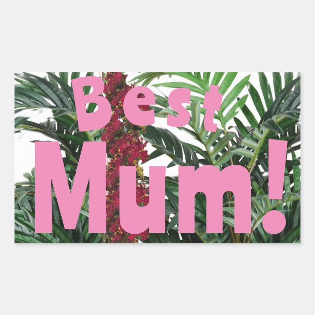 Best Mum! Rectangular Sticker (Front)