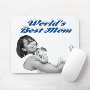 Best Mum sea blue photo Mouse Mat