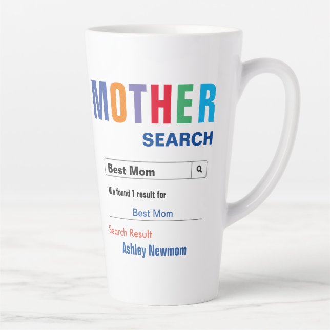 Best Mum Search Latte Mug (Right)