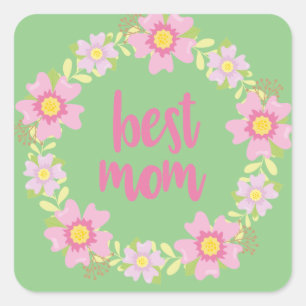 Best Mum      Square Sticker
