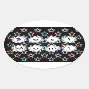 Best Mum Stars in Neon Sticker