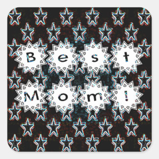 Best Mum Stars in Neon Sticker