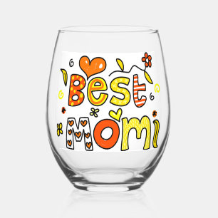 Best Mum Stemless Wine Glass