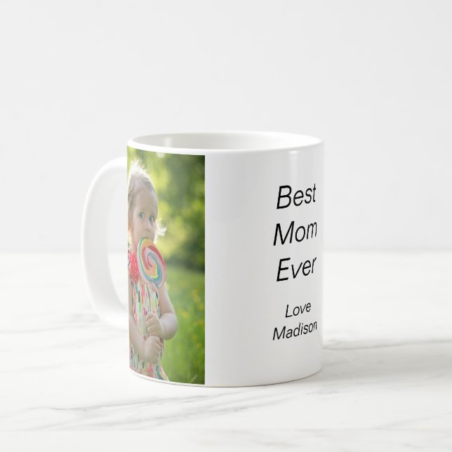 Best Mum Two Photo  Coffee Mug (Front Left)