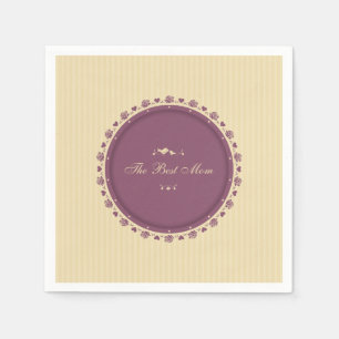 Best Mum Vintage Mother's Day Napkin