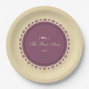 Best Mum Vintage Mother's Day   Paper Plate