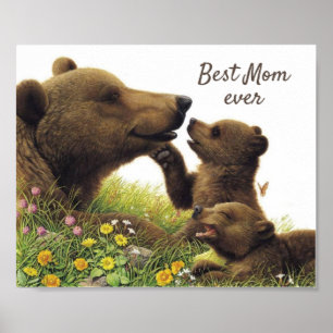 Best Mum vintage Poster