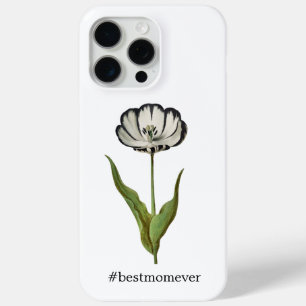Best Mum Vintage Tulip Luggage Tag iPhone 15 Pro Max Case