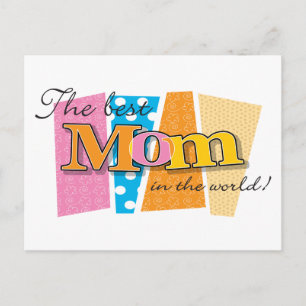 Best Mum World Postcard