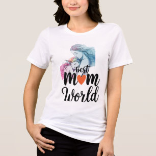 Best mum world Tri-Blend shirt