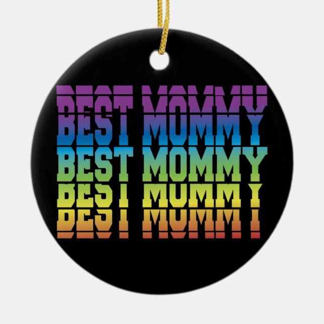 Best Mummy Ceramic Tree Decoration (Front)