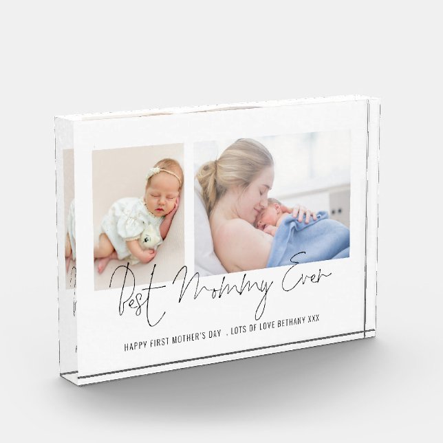  Best Mummy Ever 2 Photos Script 1st Mothers Day (Left)