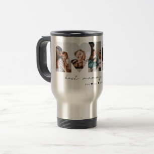 Best Mummy Ever Modern Photo Collage Mother's Day Travel Mug