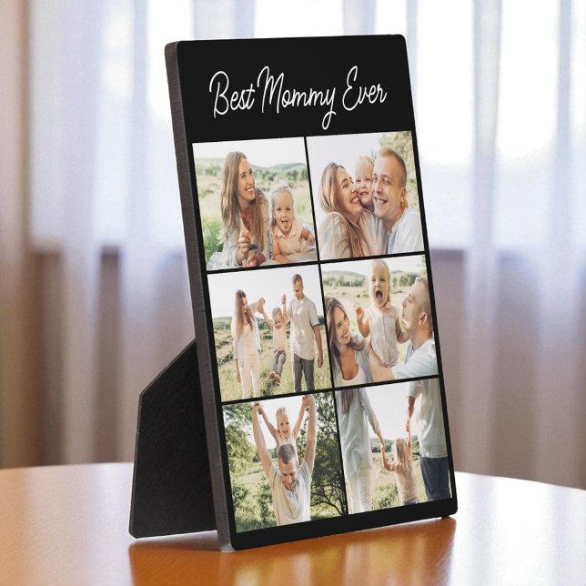 Best Mummy Ever Mother's Day 6 Photo Collage Plaque (Creator Uploaded)