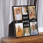 Best Mummy Ever - Mother's Day Photo Collage Plaque<br><div class="desc">Celebrate your mummy with the "Best Mummy Ever" Mother's Day Photo Collage Plaque. This personalised plaque features a beautifully arranged collage of cherished photos, capturing special moments and memories. The heartfelt message "Best Mummy Ever" adds a loving touch. Crafted from high-quality materials with a sleek finish, it's perfect for displaying...</div>