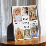 Best Mummy Ever - Mother's Day Photo Collage Plaque<br><div class="desc">Celebrate your mummy with the "Best Mummy Ever" Mother's Day Photo Collage Plaque. This personalised plaque features a beautifully arranged collage of cherished photos, capturing special moments and memories. The heartfelt message "Best Mummy Ever" adds a loving touch. Crafted from high-quality materials with a sleek finish, it's perfect for displaying...</div>