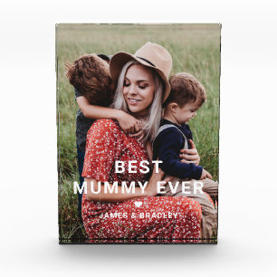 Best Mummy Ever Personalised Family Photo Block