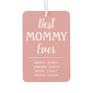 Best Mummy Ever Photo Collage Car Air Freshener