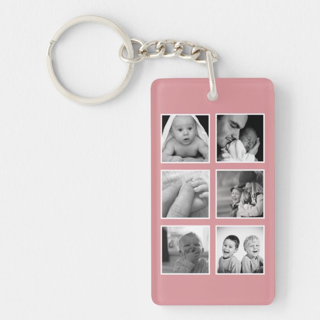 Best Mummy Ever Photo Collage Key Ring (Front)
