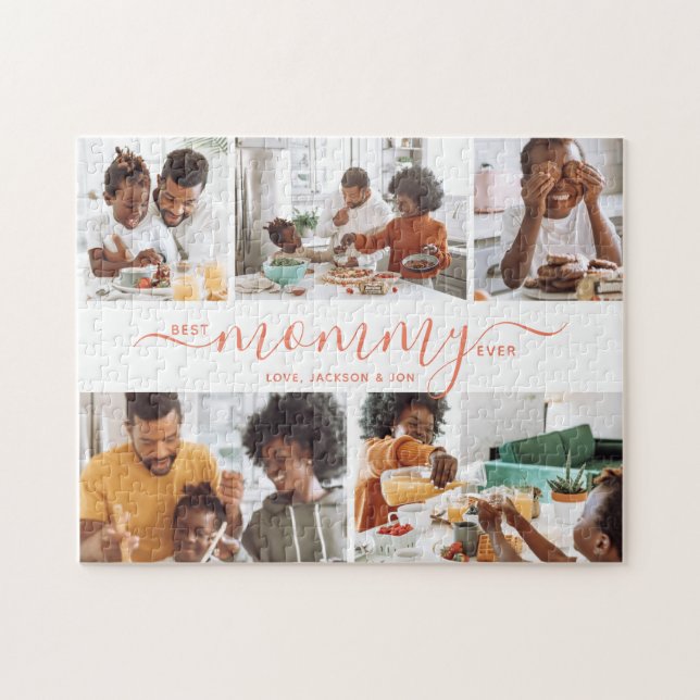 Best Mummy Ever Photo Collage Mother's Day Gift  Jigsaw Puzzle (Horizontal)