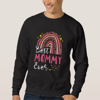 Best Mummy Ever  Pink Leopard Mum Funny Mother's D Sweatshirt