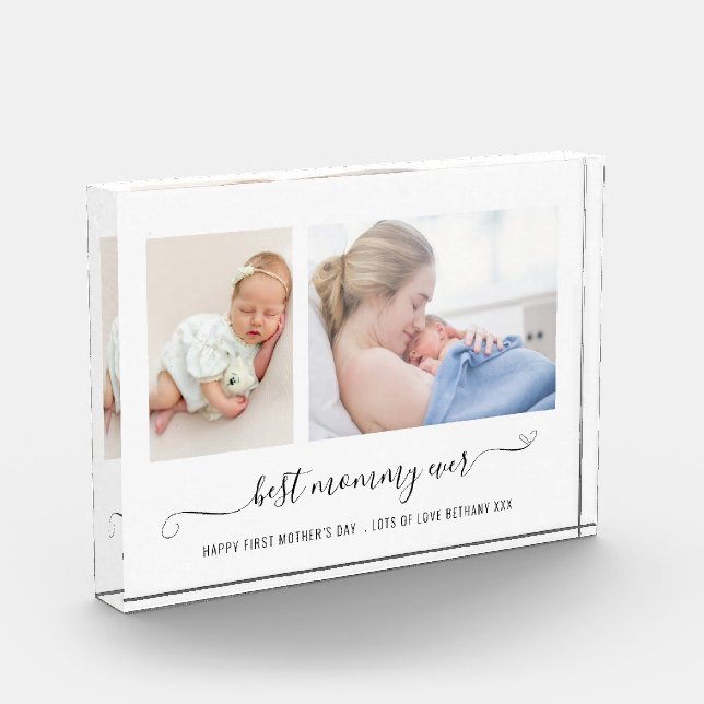  Best Mummy Ever Script 2 Photos 1st Mothers Day (Left)