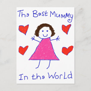 Best Mummy In The World Postcard