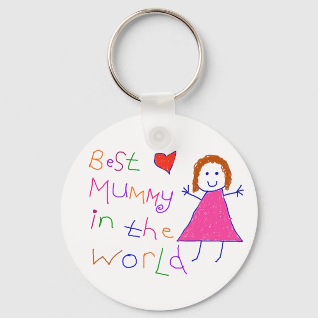 Best Mummy in World Key Ring (Front)