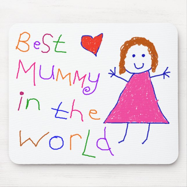 Best Mummy in World Mouse Mat (Front)