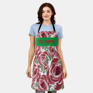 Best MummyRoses Country red green vintage floral Apron