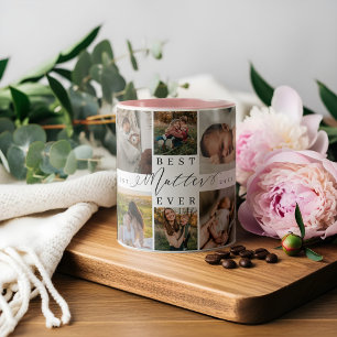 Best Mutter Ever Mother's Day Gift Photo Collage Two-Tone Coffee Mug