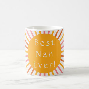Best Nan Boho Retro Sun Coffee Mug
