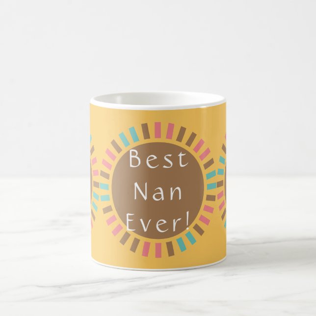 Best Nan Ever Retro Coffee Mug (Center)