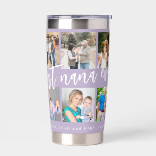 Best nana 10 photo collage personalised grandma insulated tumbler