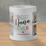 Best Nana Ever 8 Photo Coffee Mug<br><div class="desc">Personalised grandma coffee mug featuring the text "best nana ever",  and the childrens names. Plus 8 precious family photo template for you to customise with your own to make this an extra special grandmother gift.</div>