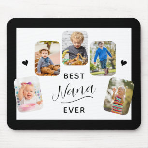 Best Nana Ever Calligraphy 5 Photo Mouse Mat