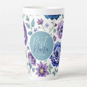 Best Nana Ever Floral Latte Mug