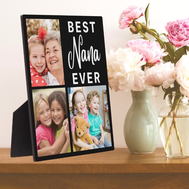 Best Nana Ever Grandkids 3 Picture Collage Frame (Creator Uploaded)