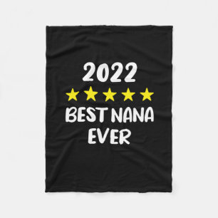 Best Nana Ever Mothers Day 2022 5 Star Rating Fleece Blanket