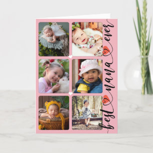 Best Nana Ever Photo Collage Mother's Day Card