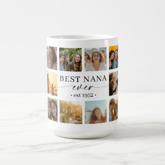 Best Nana Ever Photo Collage Mug Gift