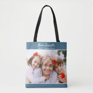 Best Nana Grandma Ever Photo Tote Bag