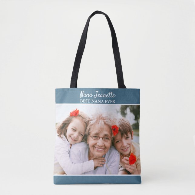Best Nana Grandma Ever Photo Tote Bag (Front)